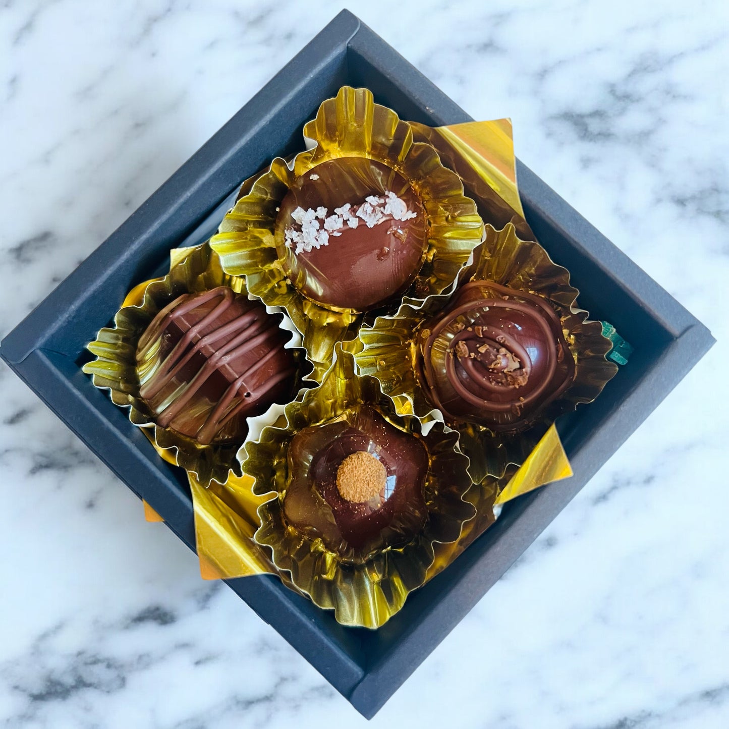 Assorted 4 Piece Truffle Box